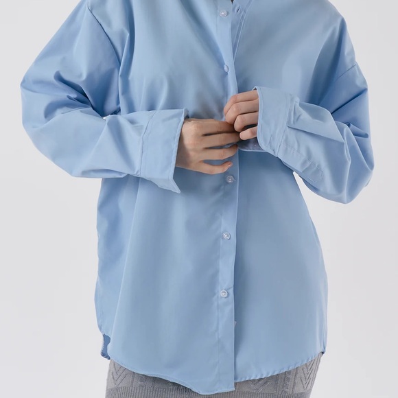 STORETS ADDISON OVERSIZED SHIRT - GRAY - Picture 2 of 7